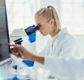 scientist working in lab