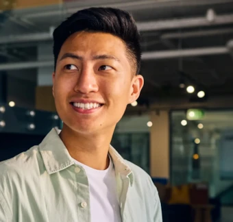 man smiling
