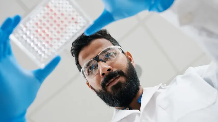 scientist working in lab